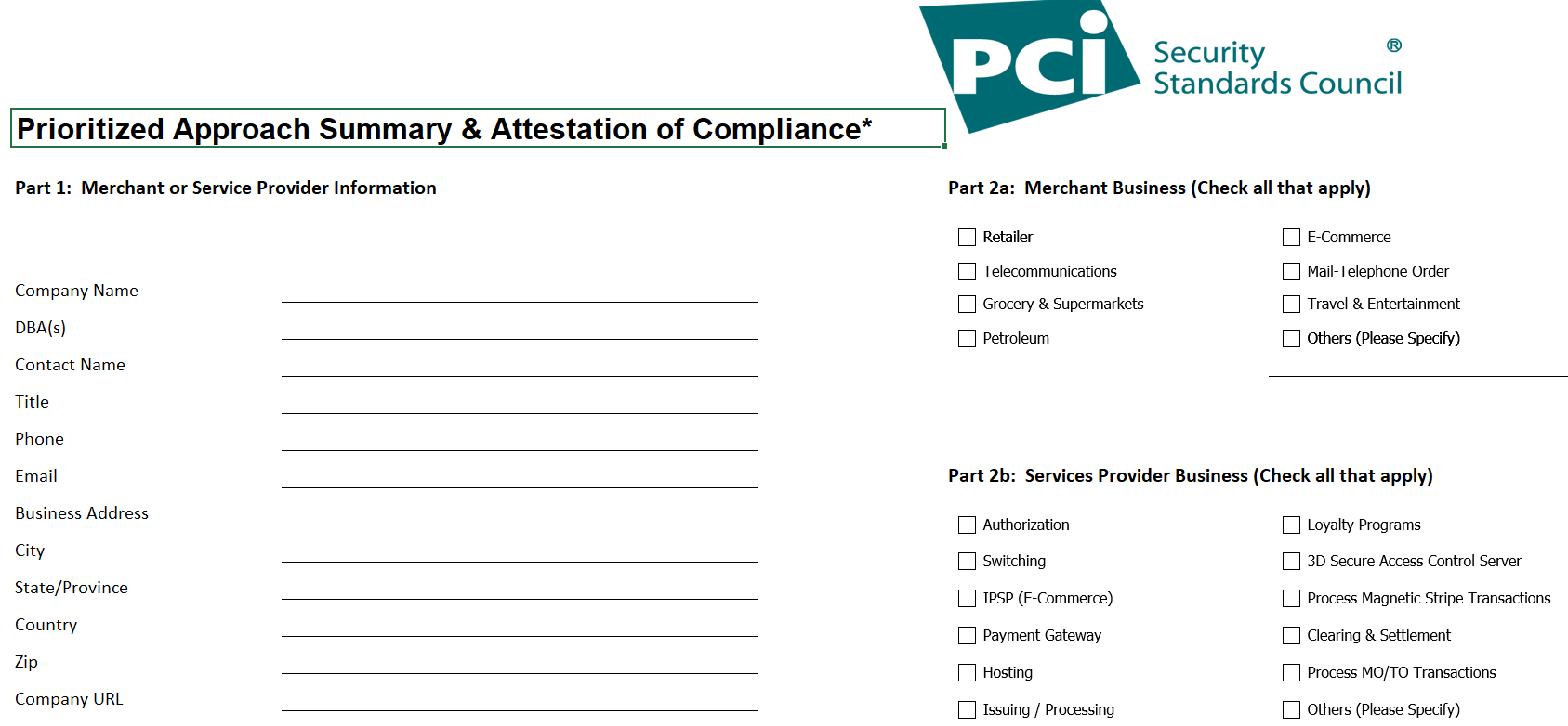 Prioritized Approach To PCI Compliance